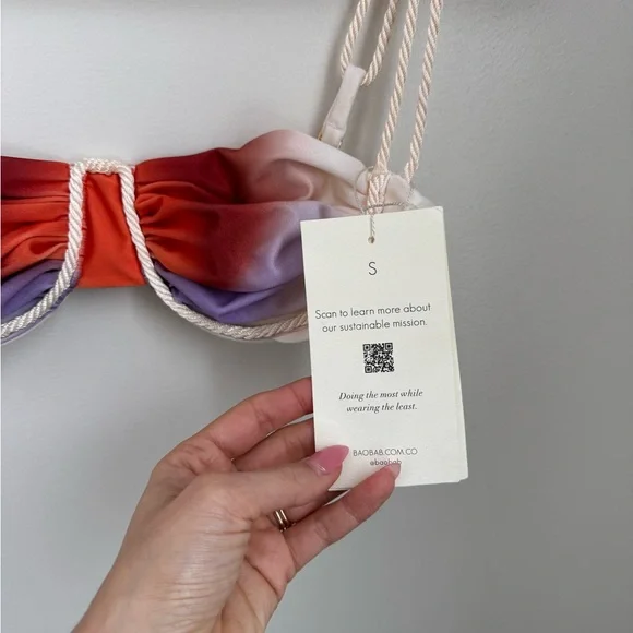 NWT Baobab Collection Lula bikini top size S - Picture 2 of 3
